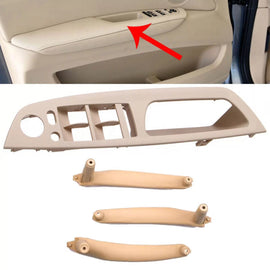 Maniglie porte set (interno auto) & finestrino interruttore pannello con specchietto foro per Bmw X5 E70 07-13 / X6 E71