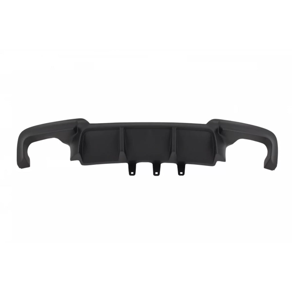 Diffusore con doppia uscita per BMW F10 Serie 5 (2011-2017) M design con Terminali di scarico Nero lucido