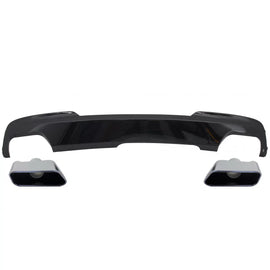 Diffusore con doppia uscita Nero lucido Edition con Terminali di scarico Sport M-Tech 550i design per BMW F10 F11