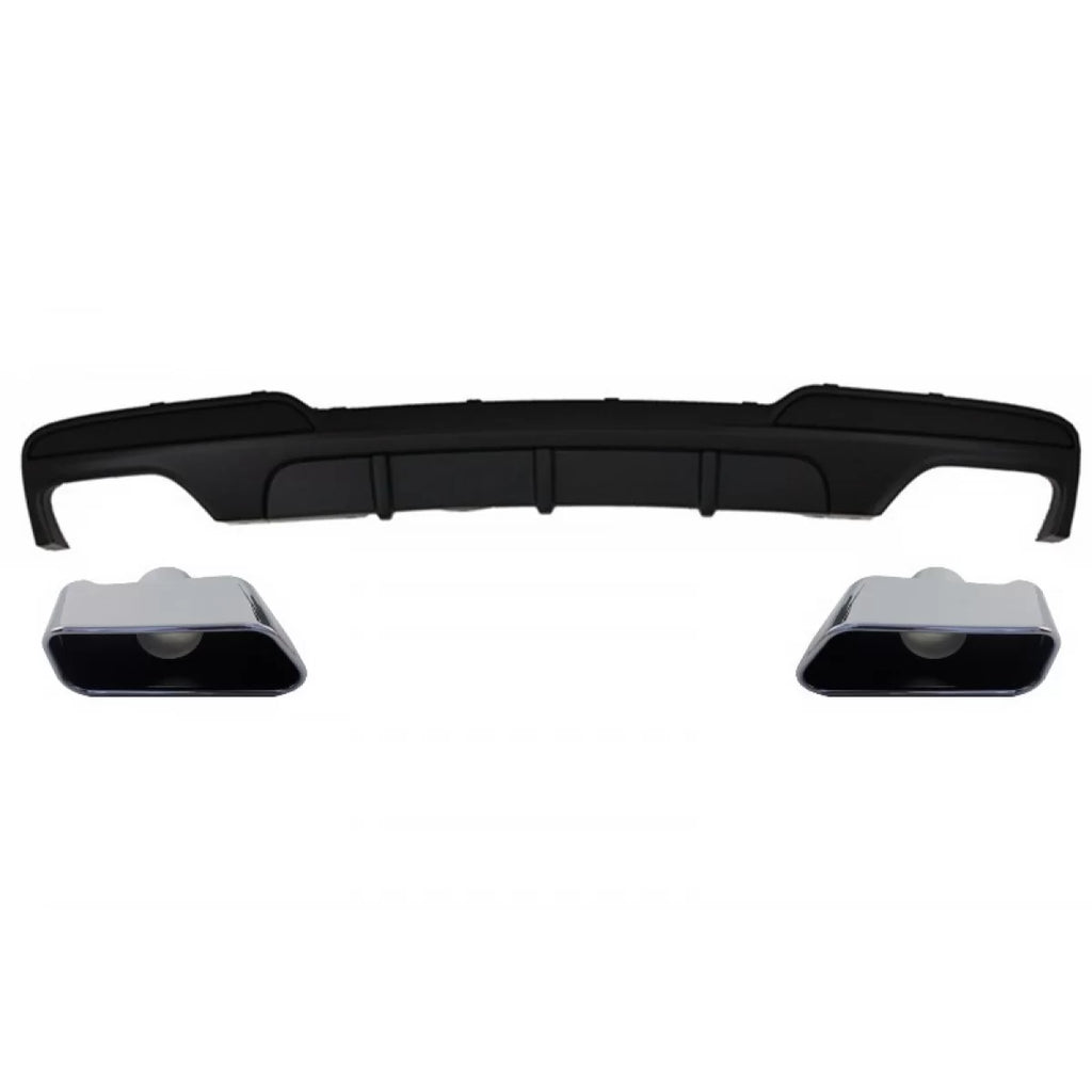 Diffusore con doppia uscita con Terminali di scarico per BMW F10 F11 (2011-2017) Sport M-Performance 550i design