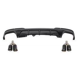 Diffusore con doppia uscita con Terminali di scarico doppio doppio per BMW Serie 5 F10 F11 (2011-2017) M-Performance