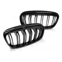 Carica l'immagine nel visualizzatore di Gallery, Doppio a lamelle Griglie a doppio rene in nero lucido per BMW Serie 2 F45 Active Tourer, F46 Gran Tourer 2014-2018