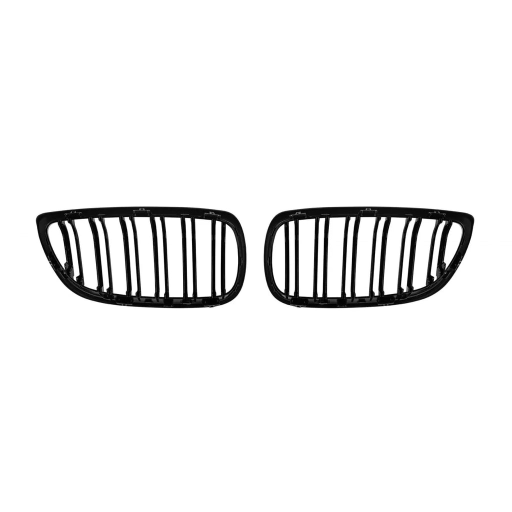 Doppio a lamelle griglie a doppio rene in nero lucido con M decorazione per BMW Serie 3 E92 Coupe, E93 Cabriolet