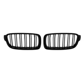 Doppio lamella Nero lucido Griglie a doppio rene per BMW Serie 3 F30 berlina, F31 Touring 2011-2019