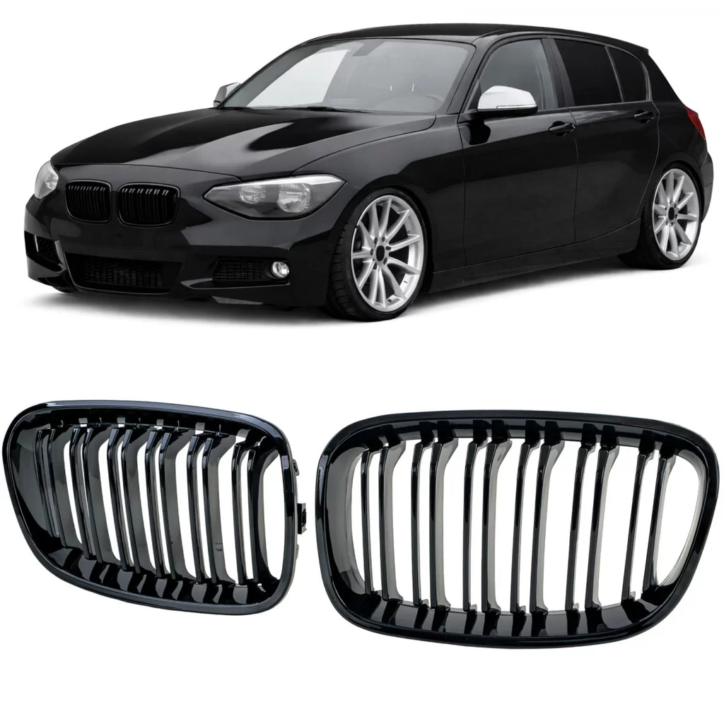Doppio lamella a doppio rene griglia Performance Nero lucido per Serie 1 BMW F20 F21 2010-2014
