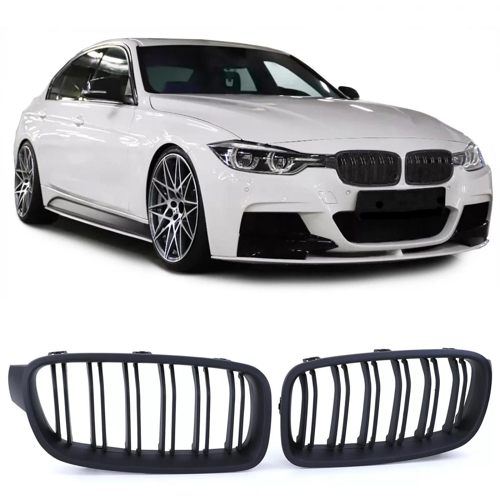 Doppio lamella a doppio rene griglia Performance Nero lucido per Serie 3 BMW F30 F31 2011-2019