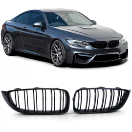 Doppio lamella a doppio rene griglia Performance Nero lucido per Serie 4 BMW F32 F33 F36 F82 F83