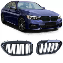 Carica l'immagine nel visualizzatore di Gallery, Doppio lamella a doppio rene griglia Performance Nero lucido per Serie 5 BMW G30 G31 2017-2020