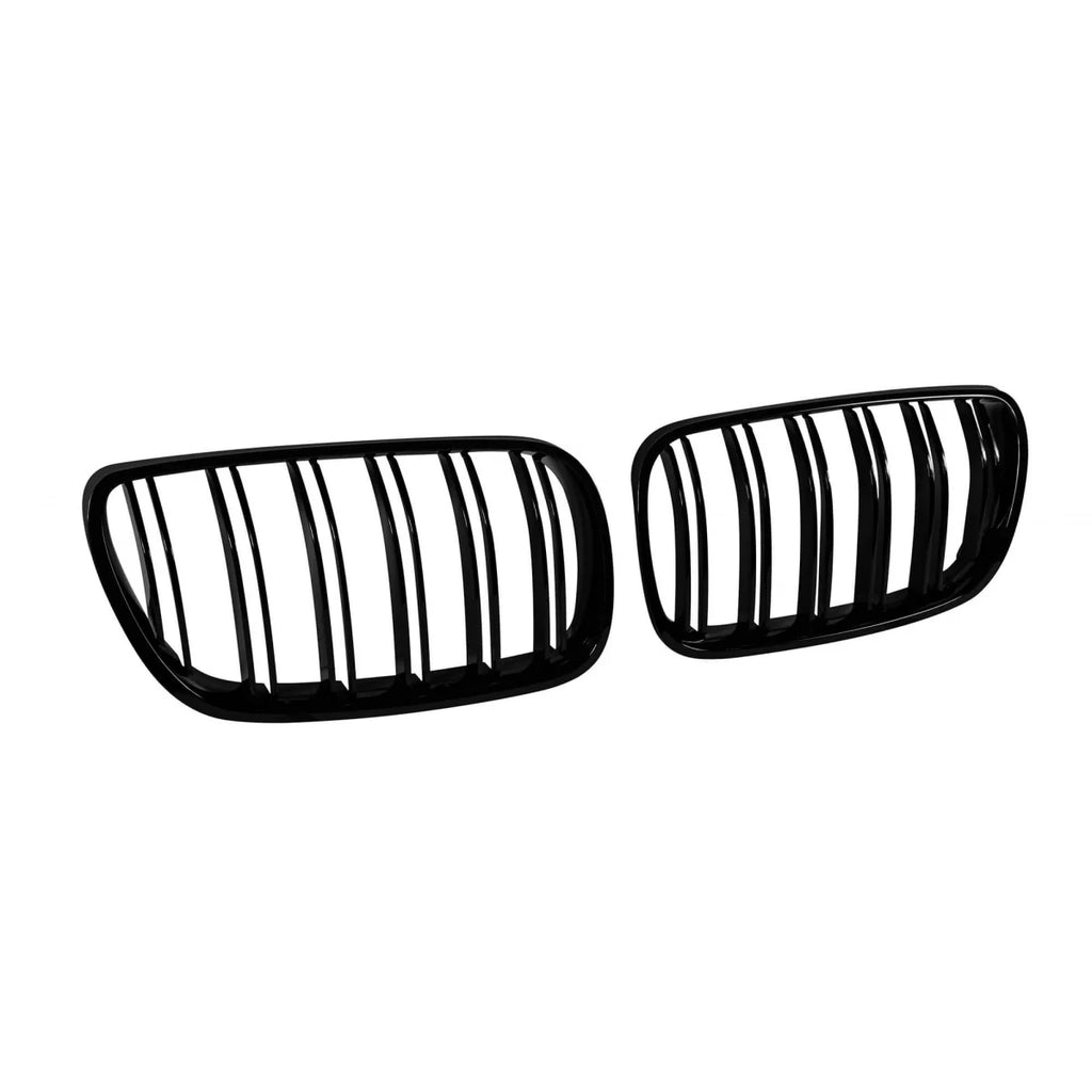 Griglie a doppia lamella nero lucido per BMW X3 E83 2007-2010