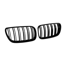 Griglie a doppia lamella nero lucido per BMW X3 E83 2007-2010