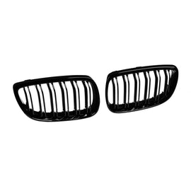 Griglie a doppia lamella in nero lucido per BMW Serie 3 E92 Coupe, E93 Cabriolet 2007-2009