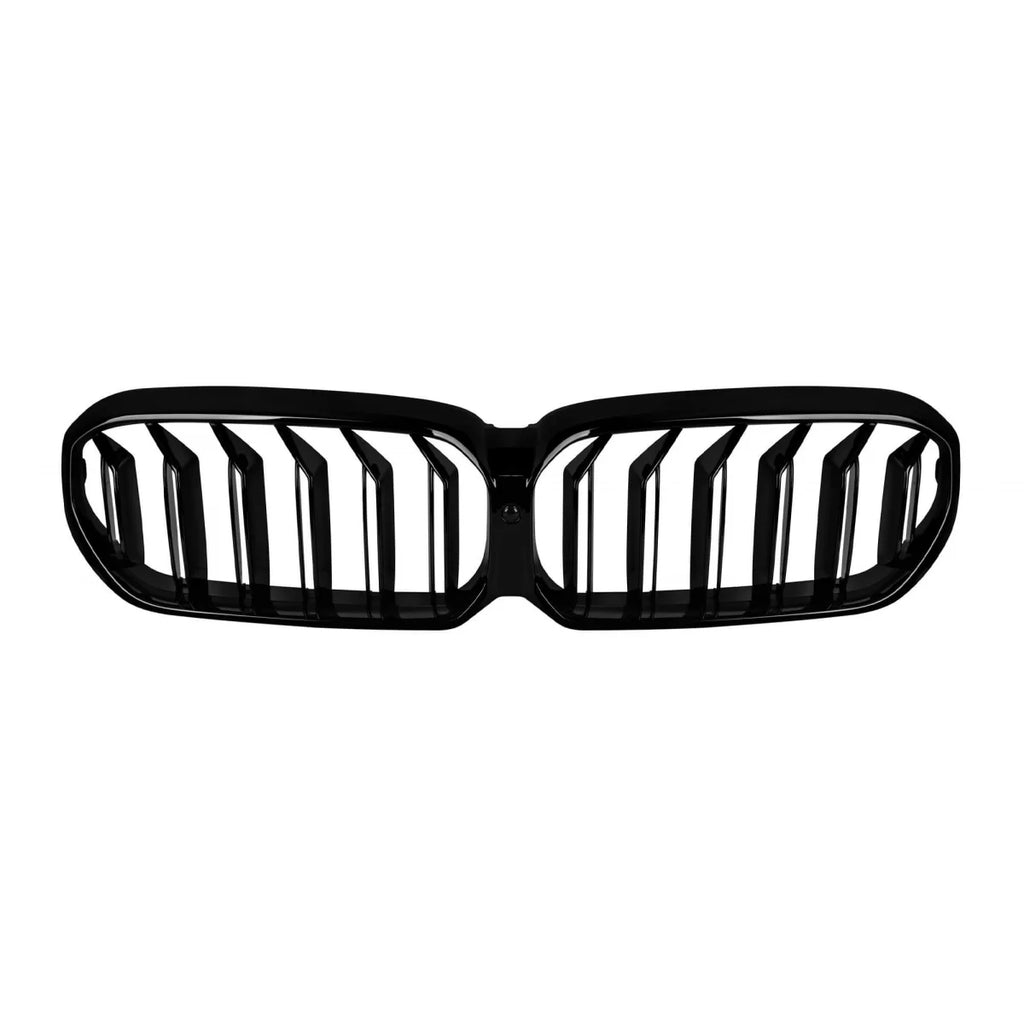 Griglie a doppia lamella in nero lucido per BMW Serie 5 G30 berlina, G31 Touring dal 2020