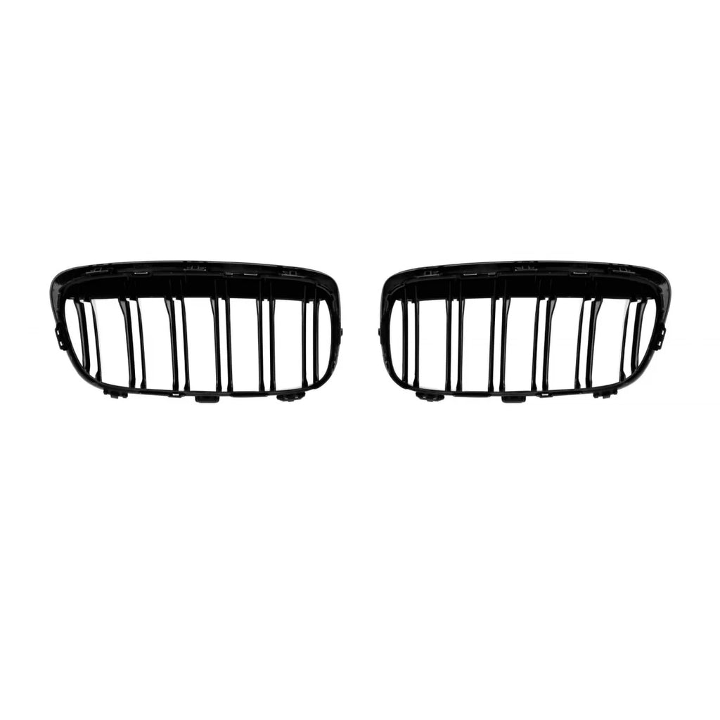 Griglie a doppia lamella in nero lucido per BMW Serie 2 F45, F46 2014-2017