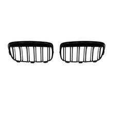Carica l'immagine nel visualizzatore di Gallery, Griglie a doppia lamella in nero lucido per BMW Serie 2 F45, F46 2014-2017
