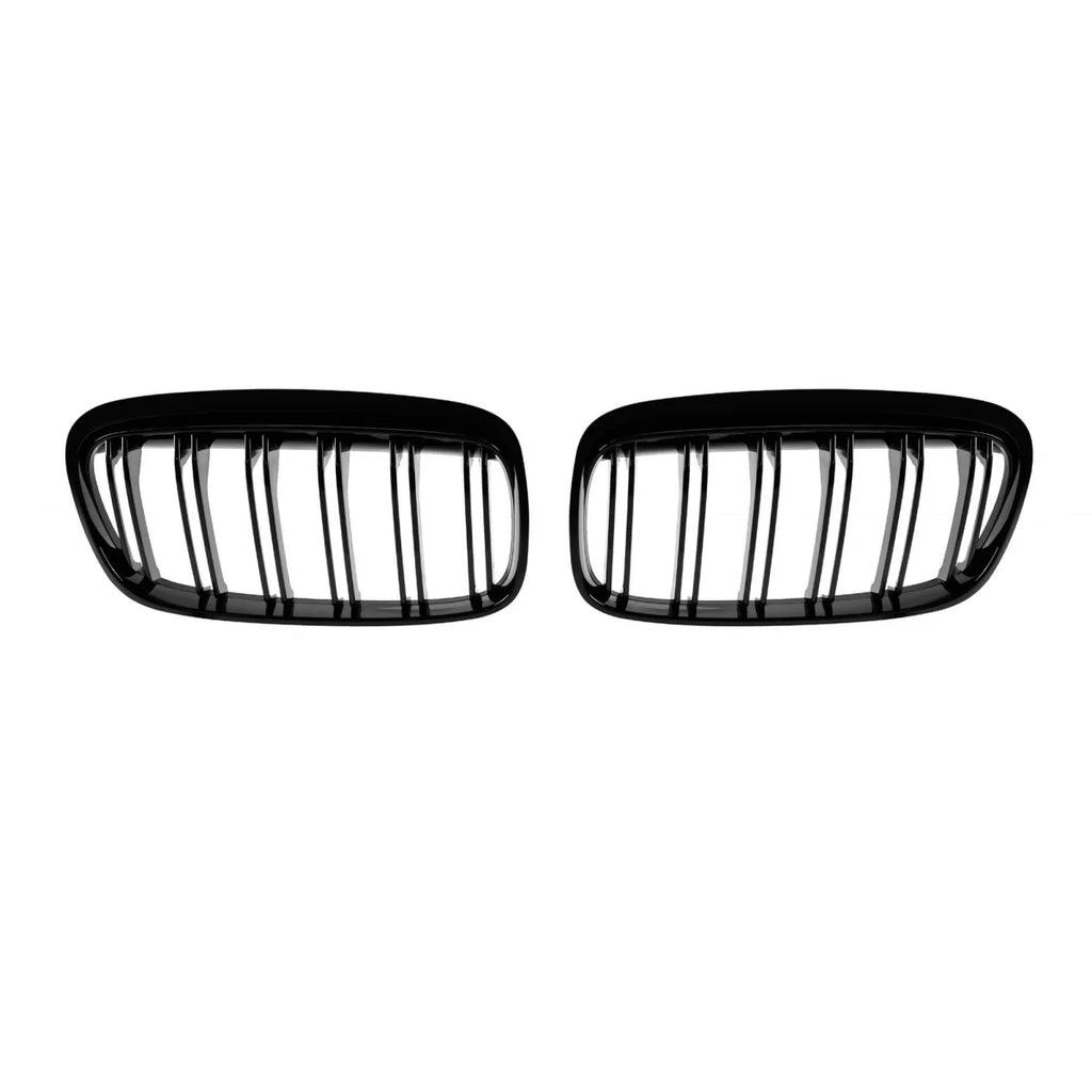 Griglie a doppia lamella in nero lucido per BMW Serie 2 F45, F46 2014-2017