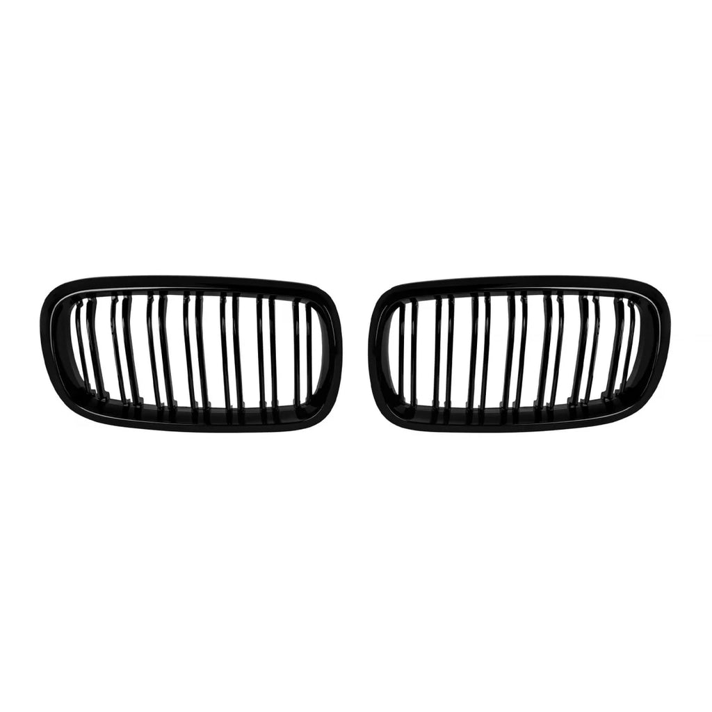 Griglie a doppia lamella in nero lucido per BMW X5 F15 2013-2018, X6 F16 2014-2019