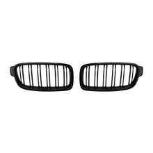 Griglie a doppia lamella in nero lucido tipo M3 per BMW Serie 3 F30 berlina, F31 Touring 2011-2019