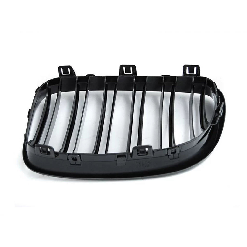 Griglie a doppia lamella in nero lucido per BMW Serie 1 E81, E82, E87, E88 2007-2011