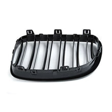 Carica l'immagine nel visualizzatore di Gallery, Griglie a doppia lamella in nero lucido per BMW Serie 1 E81, E82, E87, E88 2007-2011