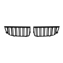 Griglie a doppia lamella in nero lucido per BMW Serie 3 E90 berlina, E91 Touring 2005-2008