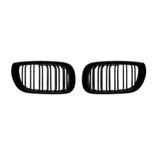 Griglie a doppia lamella in nero lucido per BMW Serie 3 E46 berlina, E46 Touring 2001-2005