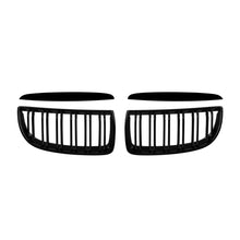Griglie a doppia lamella in nero lucido per BMW Serie 3 E90 berlina, E91 Touring 2005-2008