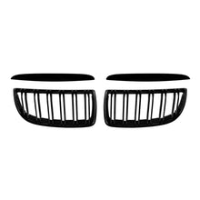 Griglie a doppia lamella in nero lucido per BMW Serie 3 E90 berlina, E91 Touring 2005-2008