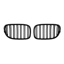 Carica l'immagine nel visualizzatore di Gallery, Griglie a doppia lamella in nero lucido per BMW Serie 7 F01 corto passo, F02 lungo passo 2008-2015