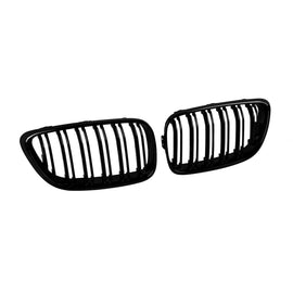Griglie a doppia lamella in nero lucido per BMW Serie 2 F22 Coupe, F23 Cabriolet dal 2014