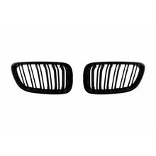Carica l'immagine nel visualizzatore di Gallery, Griglie a doppia lamella in nero lucido per BMW Serie 2 F22 Coupe, F23 Cabriolet dal 2013