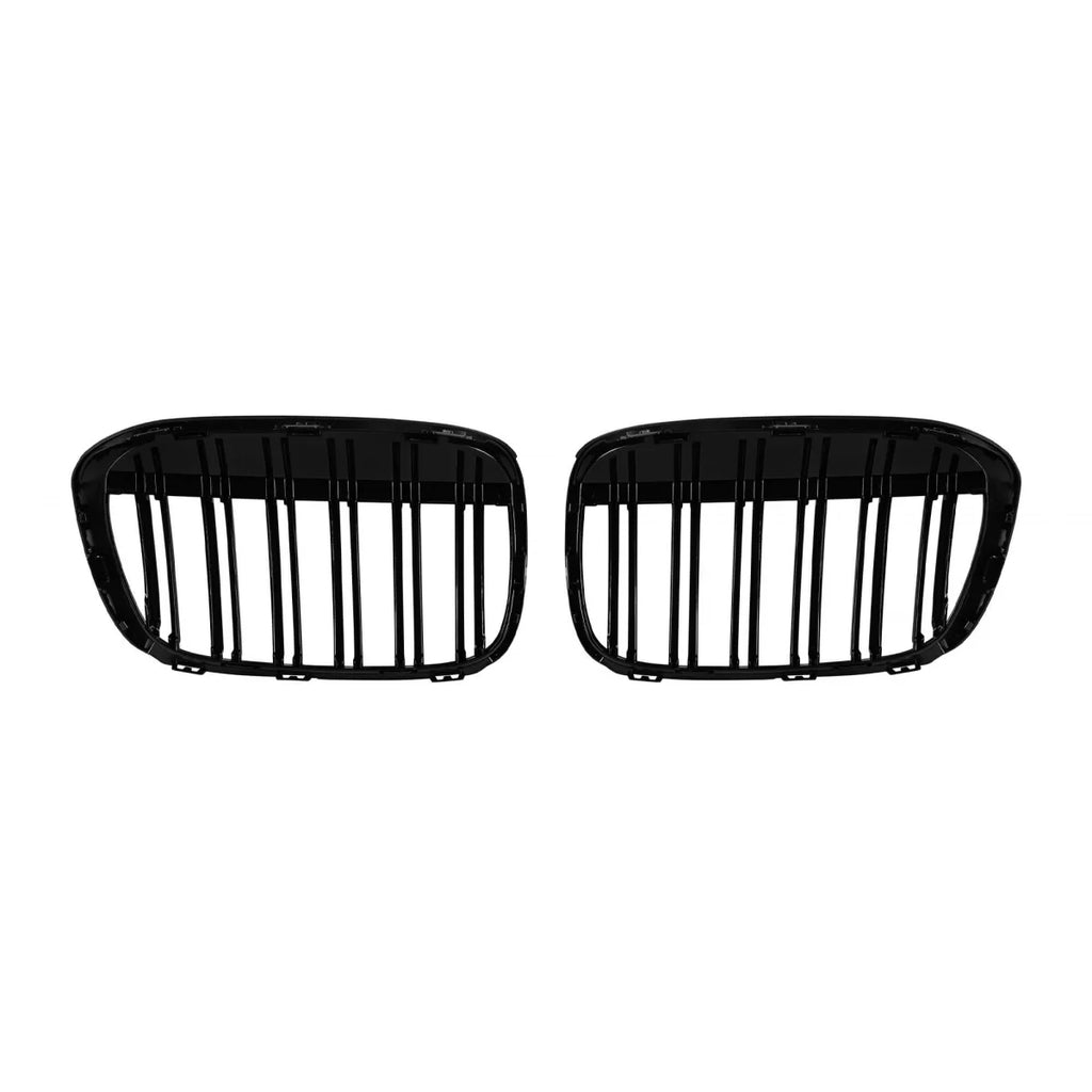 Griglie a doppia lamella in nero lucido per BMW X1 F48 2016-2019