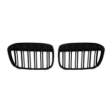 Carica l'immagine nel visualizzatore di Gallery, Griglie a doppia lamella in nero lucido per BMW X1 F48 2016-2019