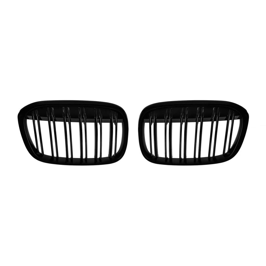 Griglie a doppia lamella in nero lucido per BMW X1 F48 2016-2019