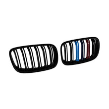 Carica l'immagine nel visualizzatore di Gallery, Griglie a doppia lamella in nero lucido con M decorazione per BMW X5 E70 2007-2013, X6 E71 2008-2011