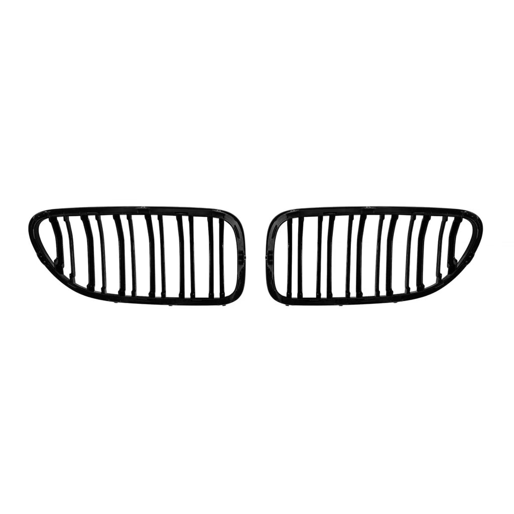 Griglie a doppia lamella in nero lucido con M decorazione per BMW Serie 6 F06 Gran Coupe, F12 Cabriolet, F13 Coupe