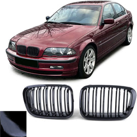 Doppio-lamella Performance lucido griglia per Serie 3 BMW E46 berlina Touring 98-01