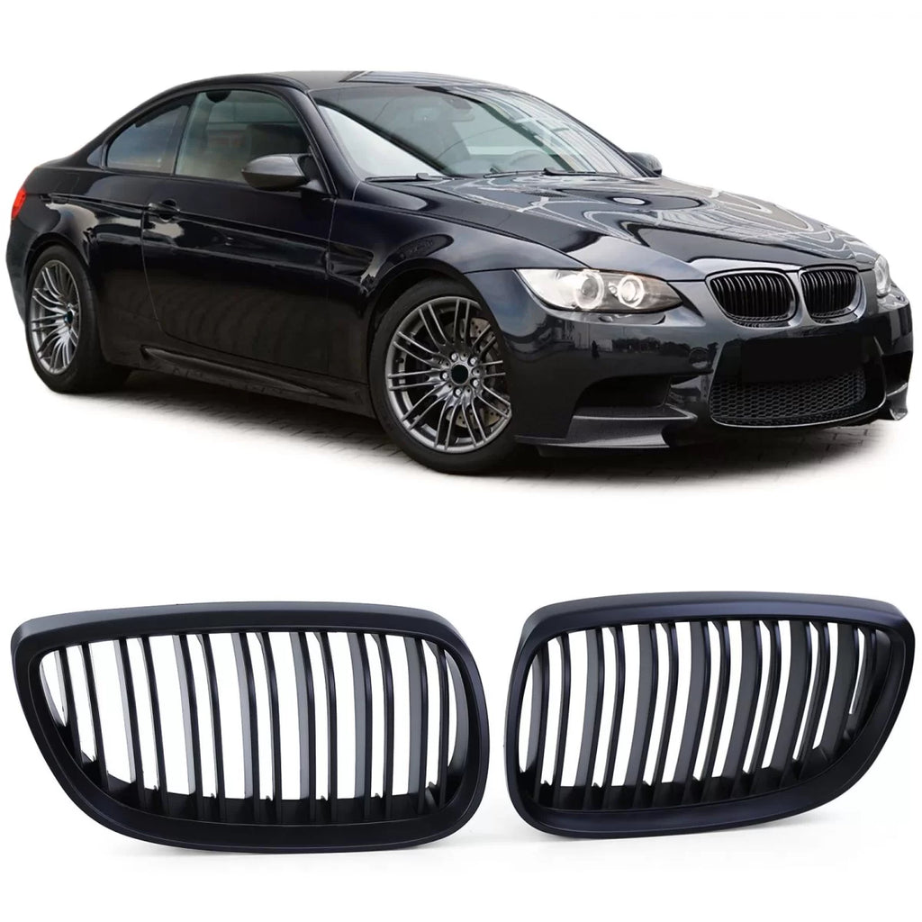 Doppio lamella Performance a doppio rene griglia nero per Serie 3 BMW E92 E93 2005-2010