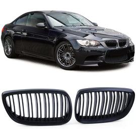 Doppio lamella Performance a doppio rene griglia nero per Serie 3 BMW E92 E93 2005-2010