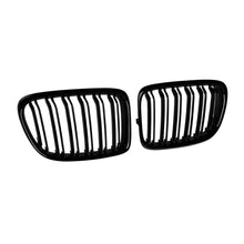 Carica l'immagine nel visualizzatore di Gallery, Doppio slatted Griglie a doppio rene in nero lucido per BMW X1 E84 2009-2015