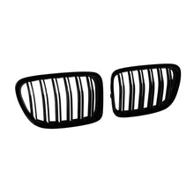 Doppio slatted Griglie a doppio rene in nero lucido per BMW X1 E84 2009-2015