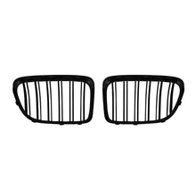 Doppio slatted Griglie a doppio rene in nero lucido per BMW X1 E84 2009-2015