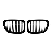 Doppio slatted Griglie a doppio rene in nero lucido per BMW X1 E84 2009-2015
