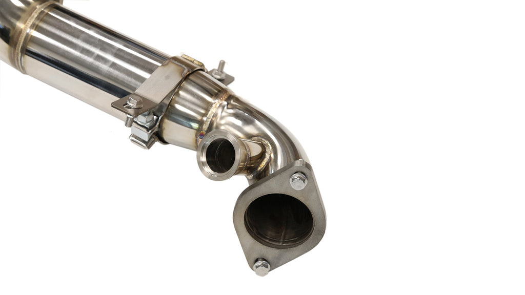 Downpipe Alfa Romeo Giulia Stelvio 2.0T - dettaglio uscita 67mm
