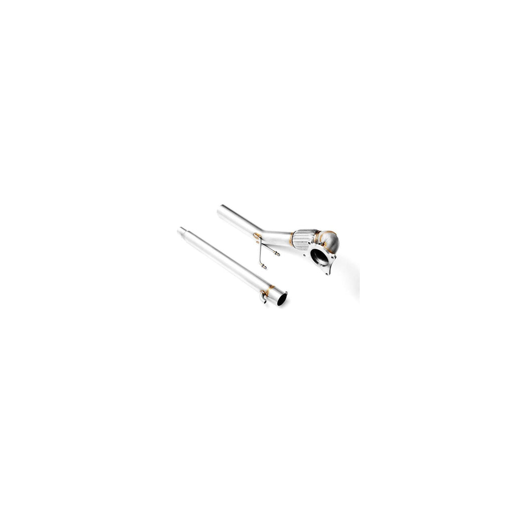 Downpipe RM Motors per Audi TT 8J 2.0 TFSI, Acciaio Inox 76mm