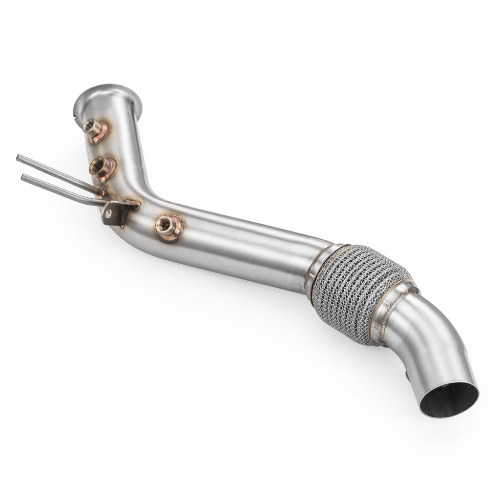 Downpipe sportivo BMW Serie 3 F30, F31 328d, 328dX in acciaio inox 63,5mm