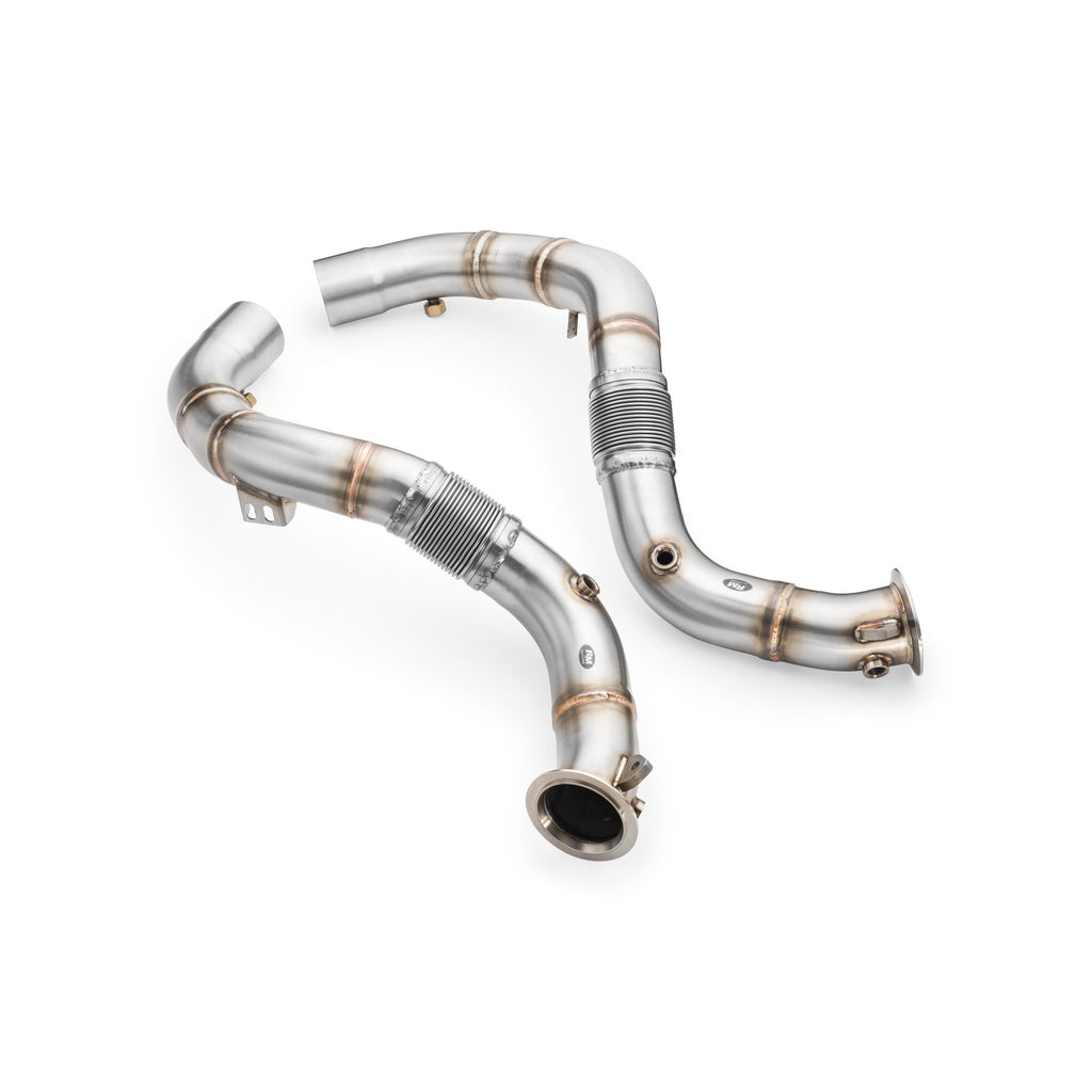 Set downpipe BMW M5 F90 M8 F91 F92 S63B44B 76 mm RM Motors