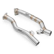 Load image into Gallery viewer, Downpipe Porsche Cayenne Turbo Turbo S sostituzione secondo catalizzatore GPF RM Motors
