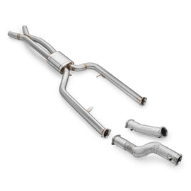 Kit downpipe catalizzato HJS Euro 6 e raccordo midpipe RM Motors per BMW M3 G80 e M4 G82