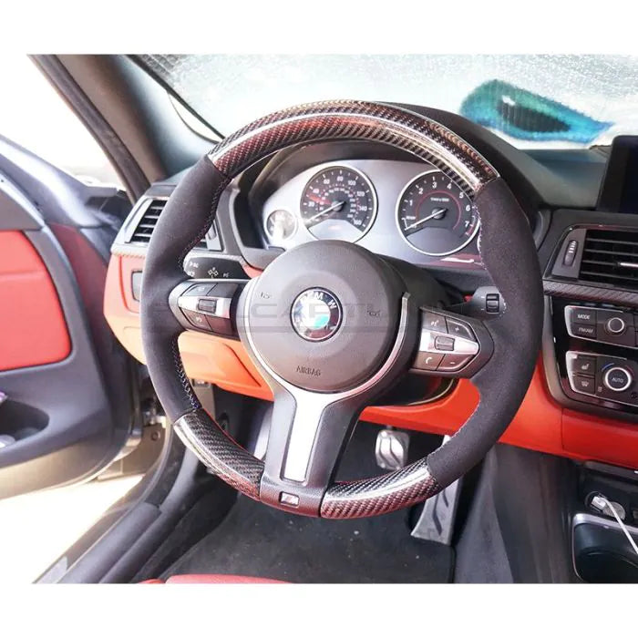 CarbonWorks Volante M Performance Style in carbonio scamosciato per BMW Serie 1 F20/F21 2011-2019, Serie 2 F22/F23/F87 dal
