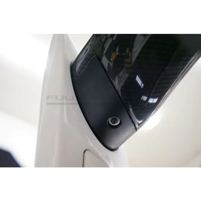 CarbonWorks Lama centrale sostitutiva spoiler OEM Style in carbonio per Honda Civic Type R FK8/FK7 2017-2023 - foto 4